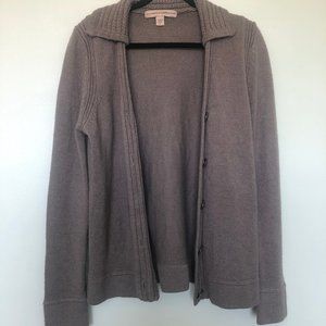 brown cardigan